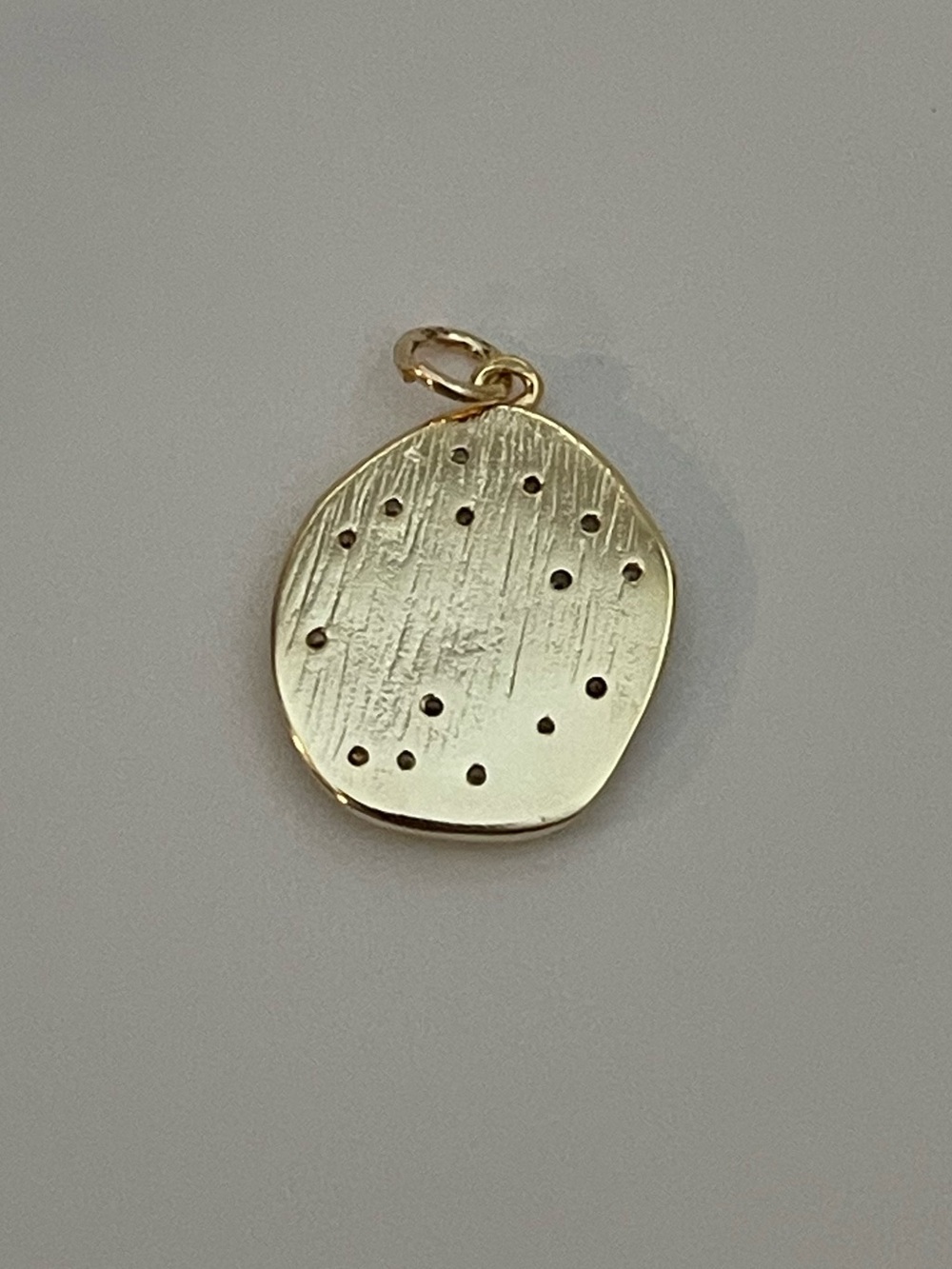 "Lucid Dreaming Anchor" Starburst 18K Gold Plated Over Bass With Opal - Picture 3 of 9